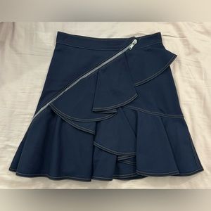 GIVENCHY denim ruffle skirt. Dark wash cotton skirt made in Italy. Like new!